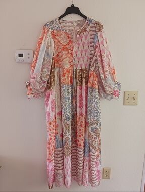 Women's Boho Printed Flowy Maxi Dress